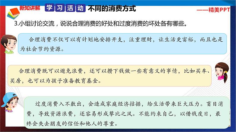 统编版 道德与法治 四年级下册 5.2学会合理消费 课件第7页