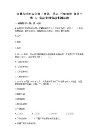 小学政治 (道德与法治)人教部编版五年级下册12 富起来到强起来优秀课时练习