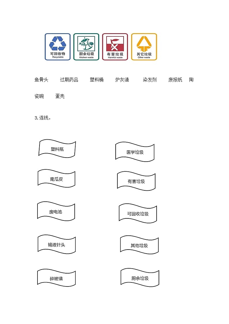 部编版（五四制）四年级下册第五单元 让生活多一些绿色 15 低碳生活每一天测试题加答案（培优B卷）第3页