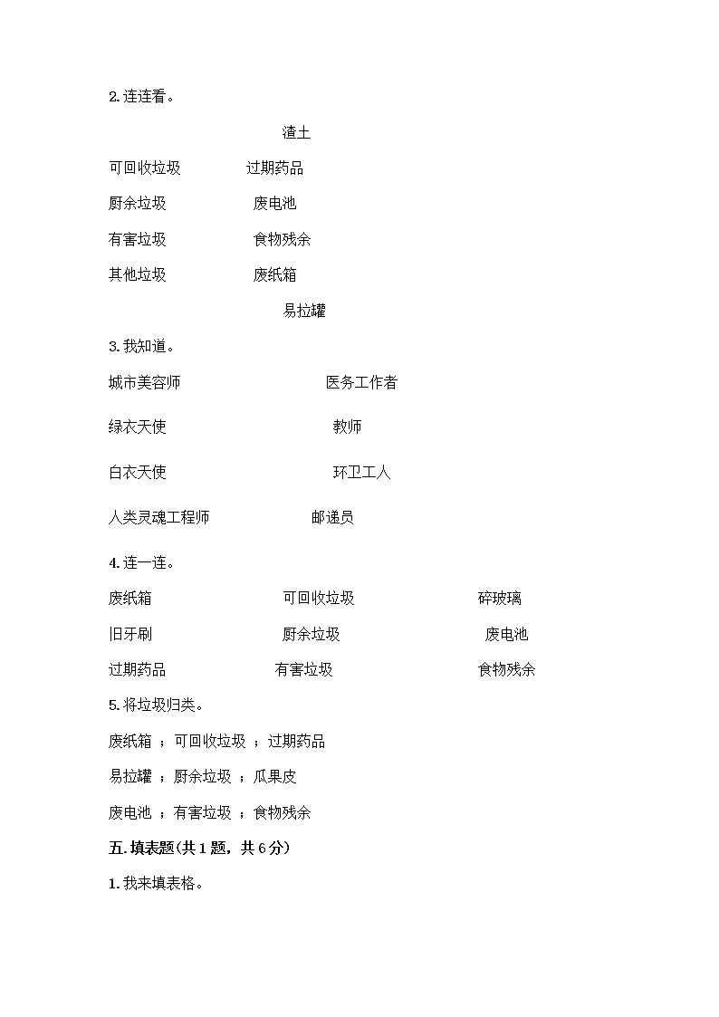 部编版（五四制）四年级下册第五单元 让生活多一些绿色 15 低碳生活每一天测试题一套及答案【名师系列】第3页