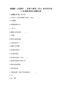 政治 (道德与法治)二年级下册6 传统游戏我会玩精品课时训练