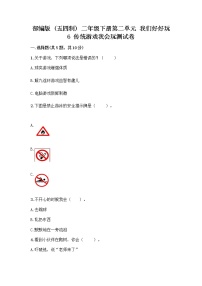 人教部编版 (五四制)二年级下册6 传统游戏我会玩优秀练习题