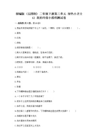 小学政治 (道德与法治)人教部编版 (五四制)二年级下册12 我的环保小搭档习题