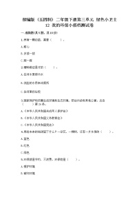 政治 (道德与法治)二年级下册第三单元 绿色小卫士12 我的环保小搭档一课一练