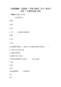 小学政治 (道德与法治)人教部编版一年级下册7 可爱的动物优秀课时作业