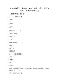 小学政治 (道德与法治)人教部编版一年级下册7 可爱的动物优秀课时作业