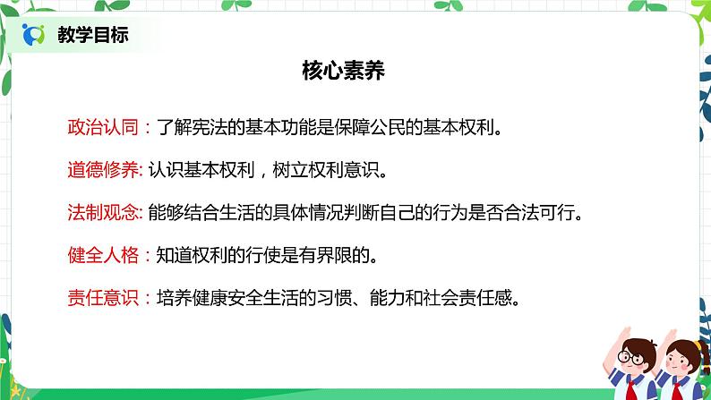 【核心素养目标】部编版道德与法治六上2.4《公民的基本权利和义务》第1课时 课件+教学设计02