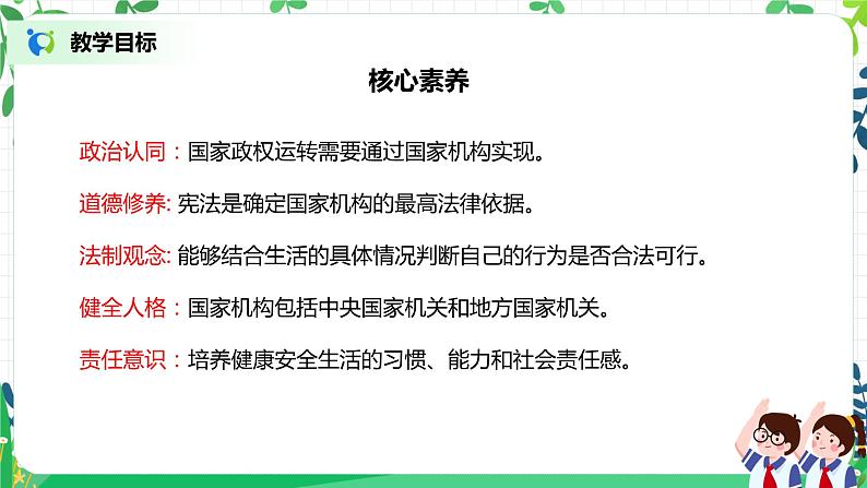 【核心素养目标】部编版道德与法治六上3.5《国家机构有哪些》第1课时 课件+教学设计02