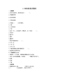 小学政治 (道德与法治)人教部编版二年级上册3 欢欢喜喜庆国庆随堂练习题