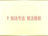 小学道德与法治部编版六年级上册第四单元第9课《知法守法 依法维权》课件