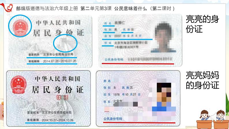 小学《道德与法治》部编版 六年级上册《认识居民身份证》 课件第7页