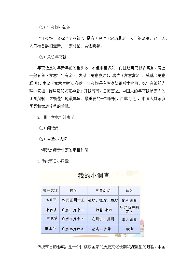 小学 三年级 道德与法治《家庭的记忆》(第二课时)第2页