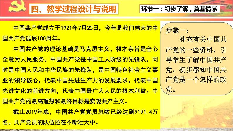 五下9中国有了共产党 说课课件第6页