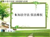 人教部编版六年级道德与法治上册9《知法守法依法维权》课件+教案+学案