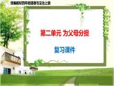 四年级道德与法治上册第二单元《为父母分担》复习课件