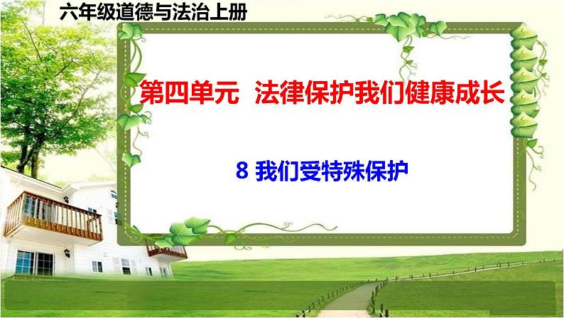 六年级道德与法治上册8《我们受特殊保护》课件+教案+学案01