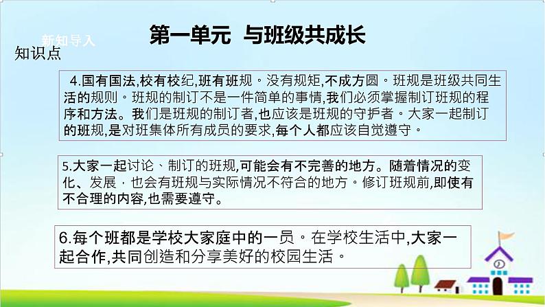 2022—2023学年第一学期四年级上册道德与法治期末知识点复习大串讲精美PPT教学课件+随堂练习（含答案）04