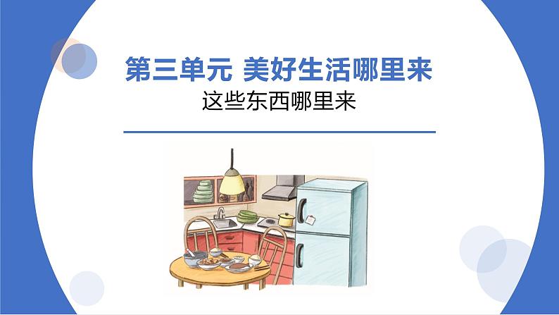 部编版道德与法治四年级下册  《8这些东西哪里来》课件第1页