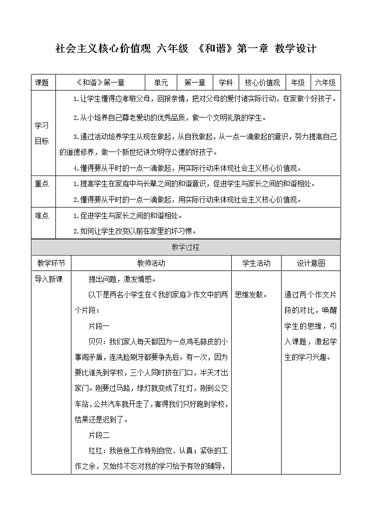 第1章 和谐 课件+教案+素材01