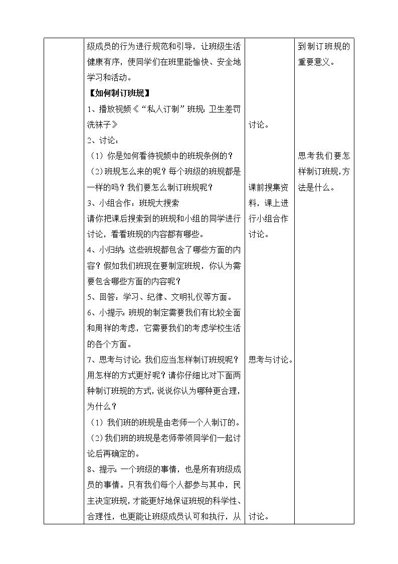 四年级道德与法治上册2《我们的班规我们订》课件+教案+学案02