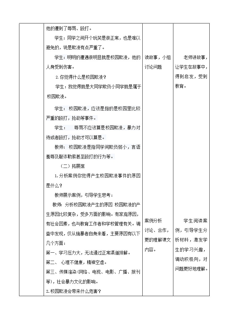 2.2 向校园欺凌说“不”第一课时课件+教案02