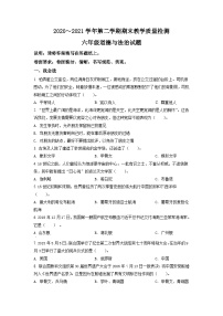 【小升初真题卷】2020-2021学年山东省禹城市部编版六年级下册期末考试道德与法治试卷（原卷版+解析版）