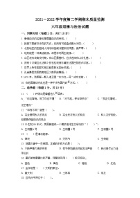 【小升初真题卷】2021-2022学年山东省枣庄市峄城区部编版六年级下册期末考试道德与法治试卷（原卷版+解析版）