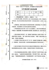 山东省泰安市宁阳县2022-2023学年五年级下学期期末质量检测道德与法治试题