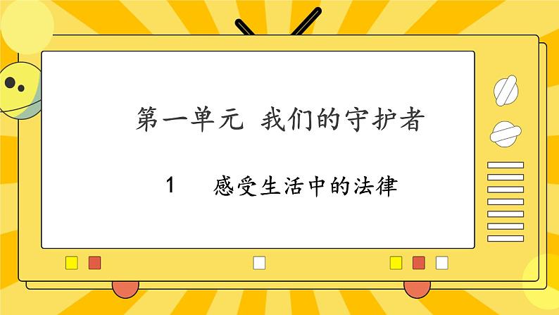 部编版道德与法治六年级上册1《感受生活中的法律》课件01