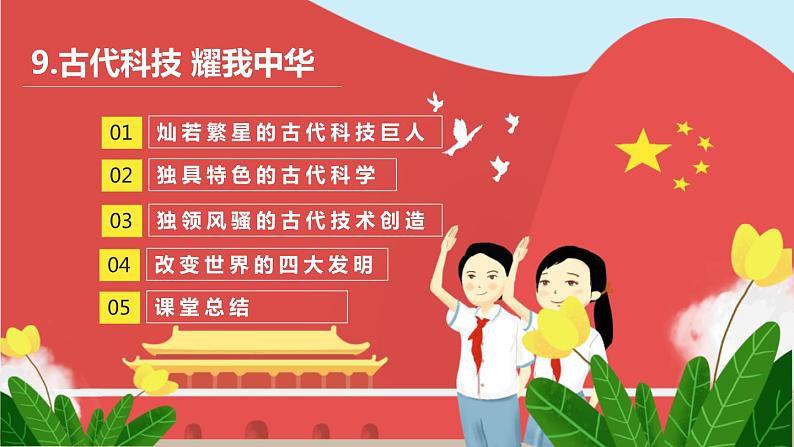 道德与法治五年级上册 第九课：古代科技 耀我中华 同步课件+同步练习02
