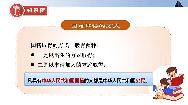 部编版道德与法治六年级上册 第3课 公民意味着什么 第一课时 公民身份从何而来 同步课件第8页