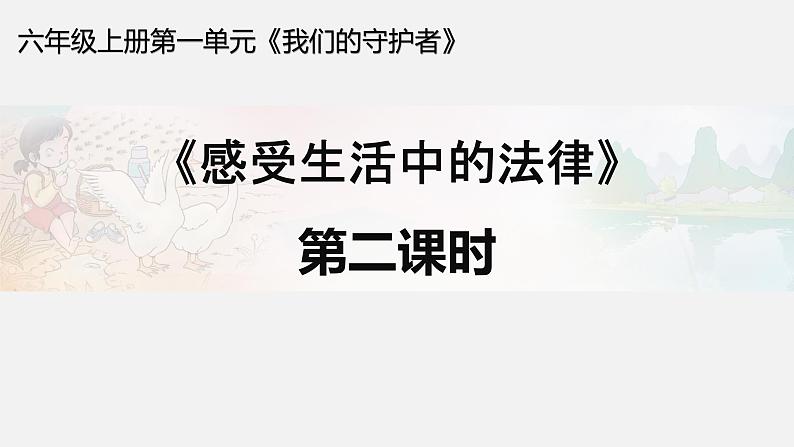 道德与法治六年级上册1.感受生活中的法律第二课时课件+教案+素材01