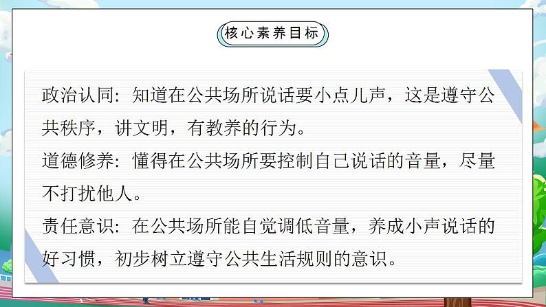 【核心素养目标】部编版小学道法二年级上册 第12课 我们小点儿声 课件02