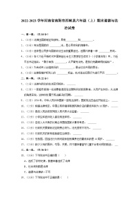 2022-2023学年河南省南阳市西峡县六年级（上）期末道德与法治试卷