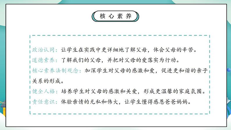 【核心素养】部编版小学道德与法治三年级上册 第一课时 爸爸妈妈在我心中课件+教案+同步分层练习（含教学反思和答案）03