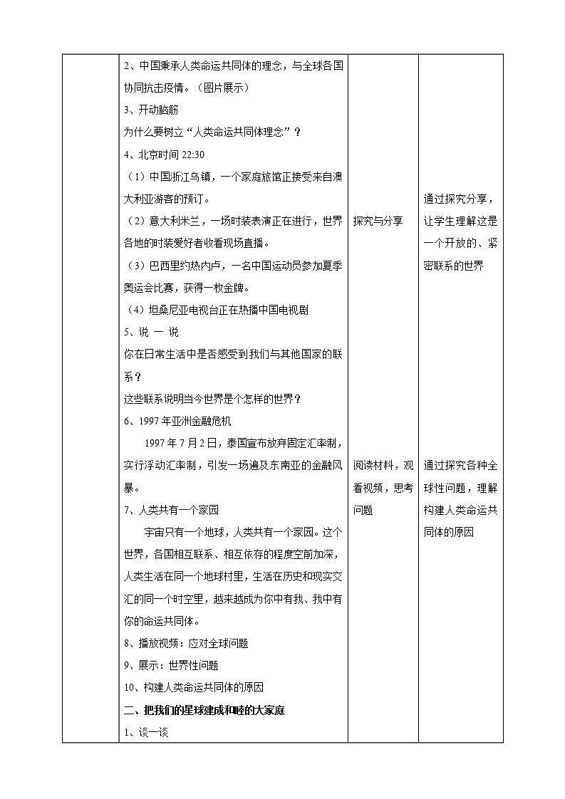 第14讲《人类是一个休戚与共的命运共同体》课件+教案+素材02