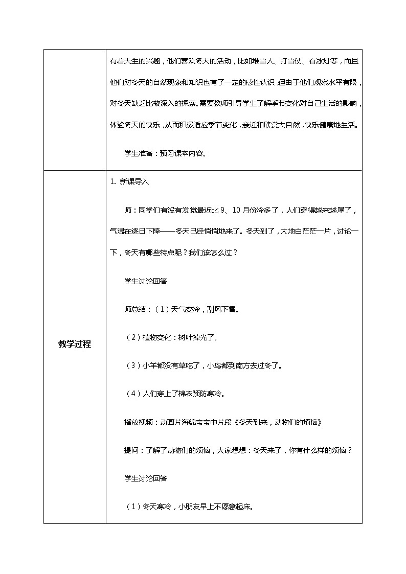 【核心素养目标】道法一上14《健康过冬天》课件+教案+练习02