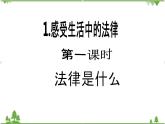 【核心素养目标】六年级上册道德与法治第1课《感受生活中的法律》PPT教学课件（第一课时）+素材