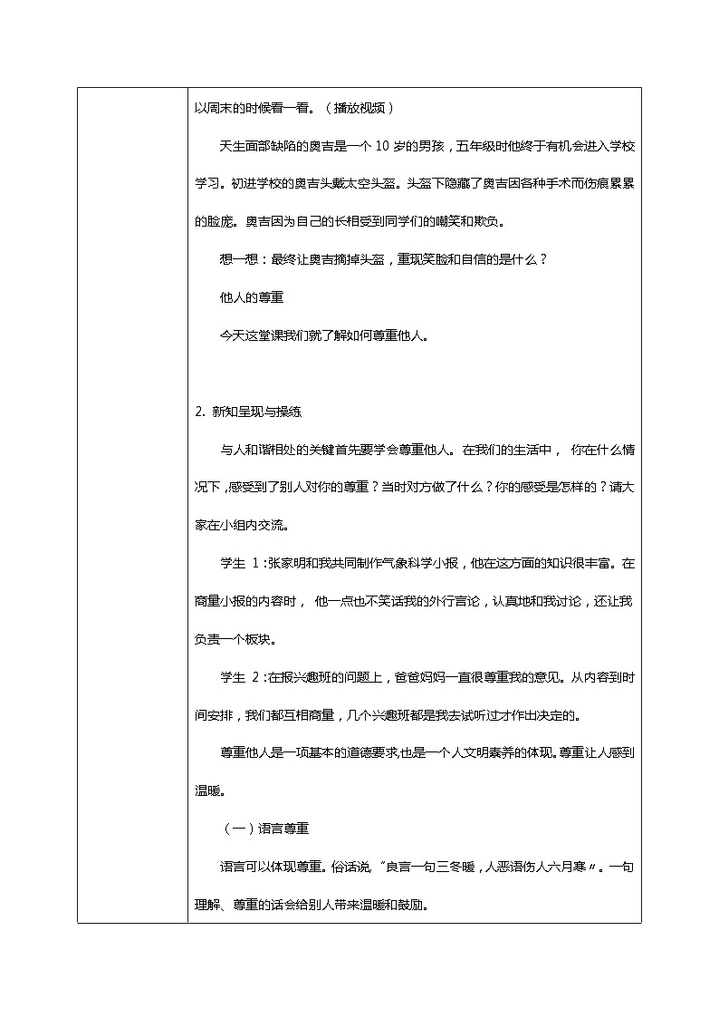 核心素养目标1.3学会尊重——尊重他人 课件PPT+教案+练习02