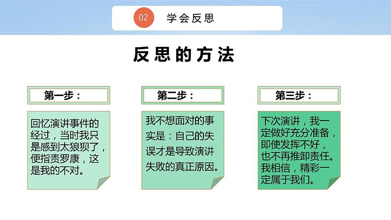 核心素养目标3.2学会反思第二课时——养成反思好习惯 课件PPT+教案+练习08