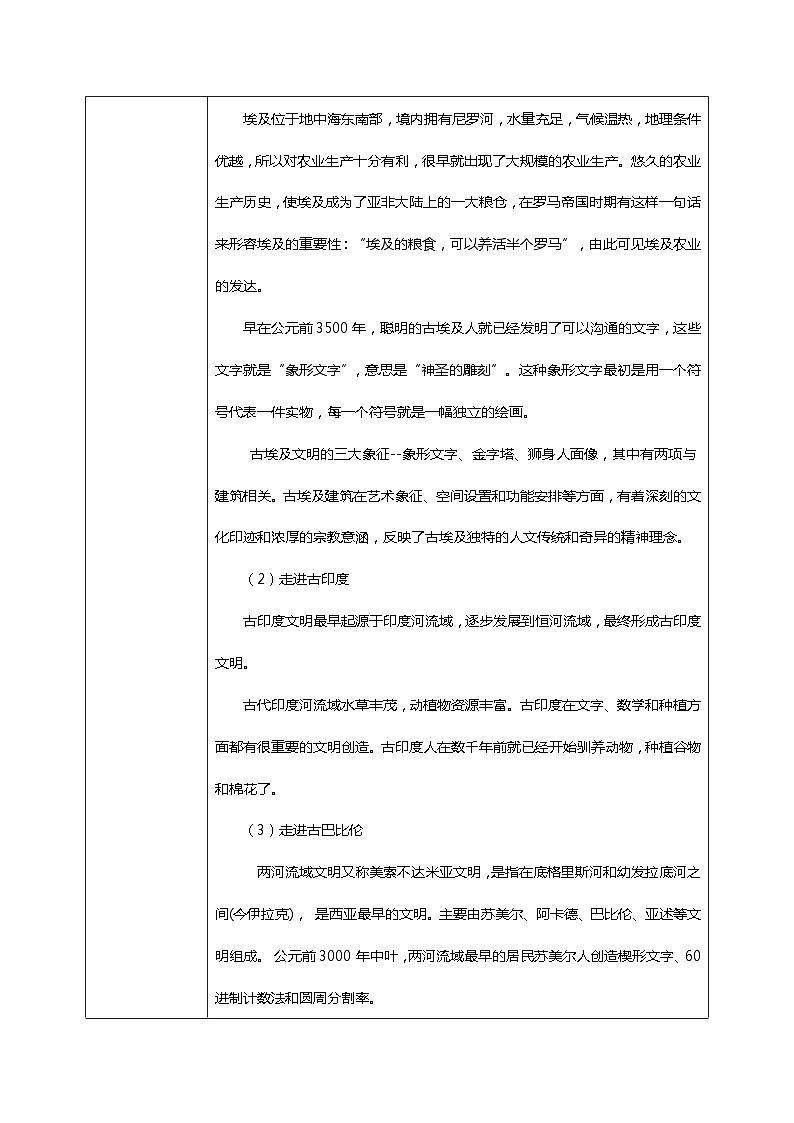 核心素养目标6.1探访古代文明 第一课时——早期文明发祥地 课件PPPT+教案+练习03