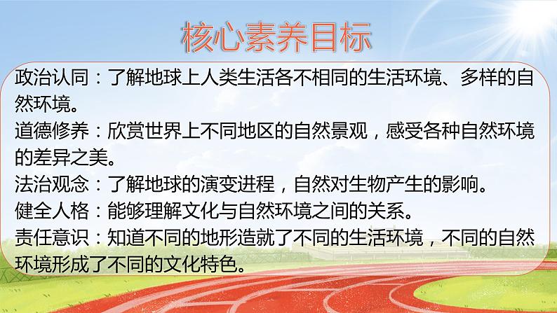 核心素养目标7.1多元文化 多样魅力第一课时-各不相同的生活环境 课件PPT+教案+练习02