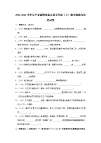 辽宁省盘锦市盘山县2023-2024学年五年级上学期期末道德与法治试卷