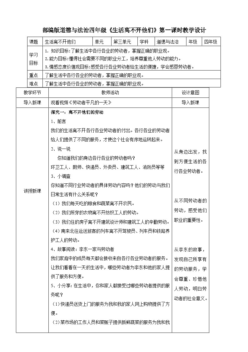 9 生活离不开他们  第一课时（课件+教案+素材）01