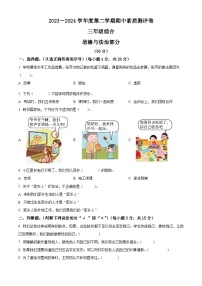 2023-2024学年河南省周口市项城市统编版三年级下册期中素质测评道德与法治试卷（原卷版+解析版）