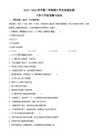 2023-2024学年山东省滨州市无棣县统编版六年级下册期中考试道德与法治试卷（原卷版+解析版）