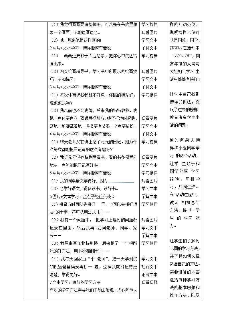 【新课标】二年级下册道德与法治第14课《学习有方法》教案教学设计（第二课时）)03