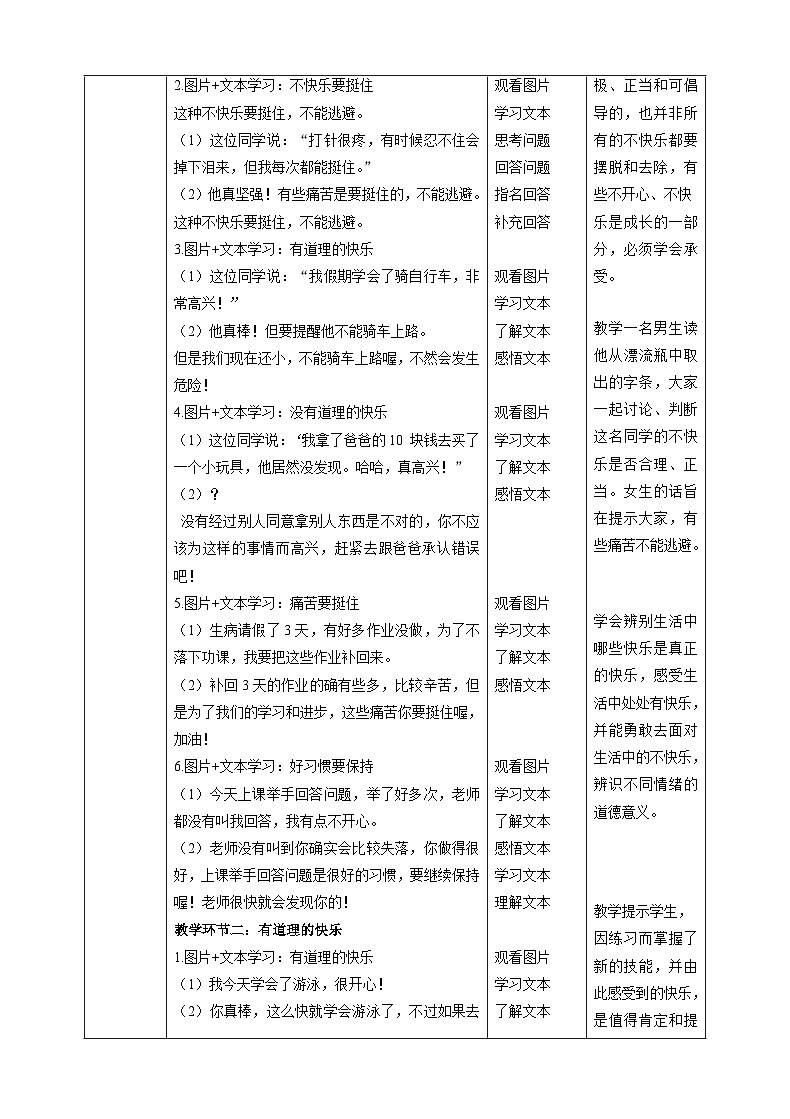 【新课标】二年级下册道德与法治第2课《学做“快乐鸟”》教案教学设计（第二课时）第2页