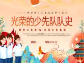 橙色卡通光榮的少先隊隊史PPT