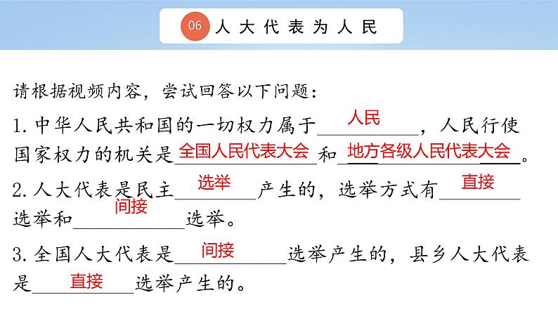 六上道法 第6课 人大代表为人民  （课件+ 教案+练习）07